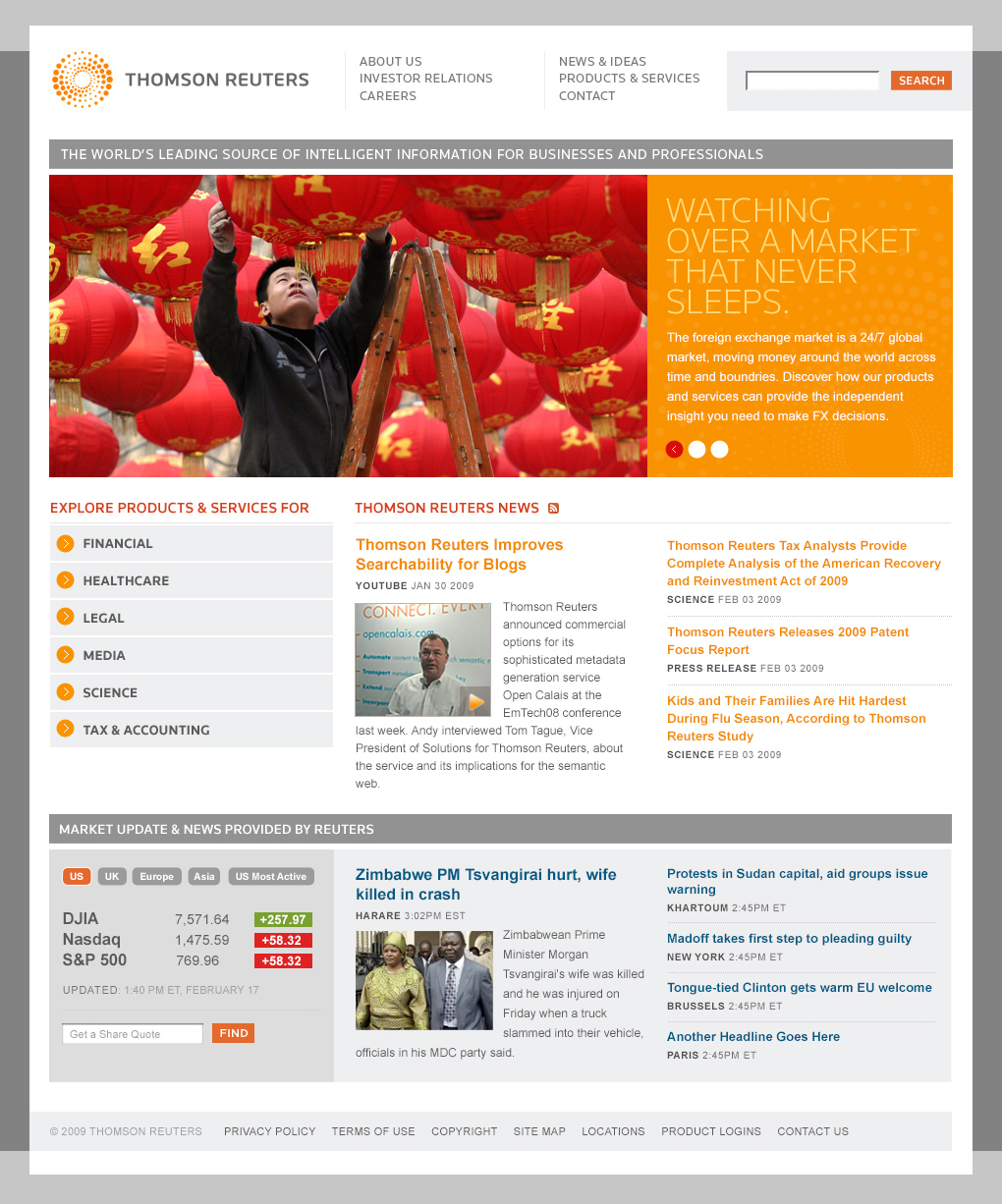 Thomson Reuters Home Page
